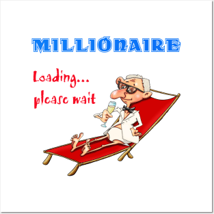 Millionaire loading... please wait Posters and Art